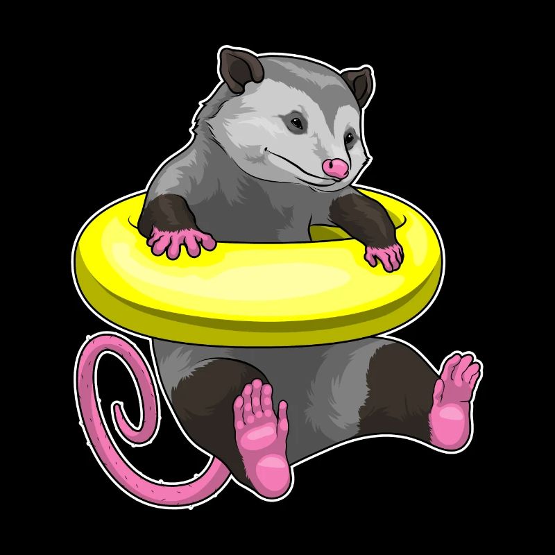 Beutelratte Schwimmen Rettungsring