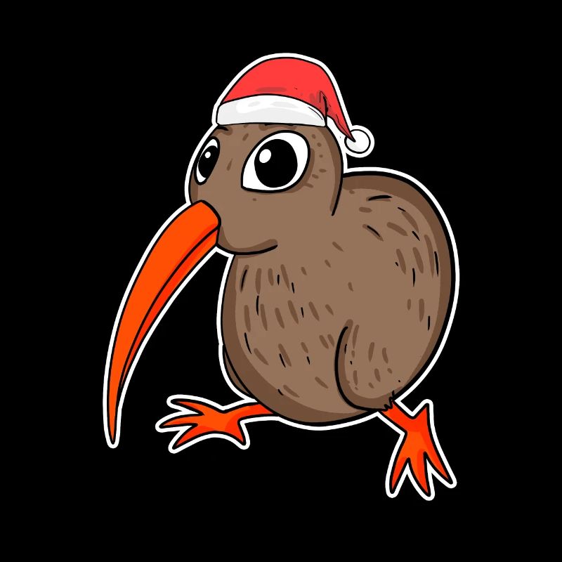 Kiwi Vogel Weihnachten