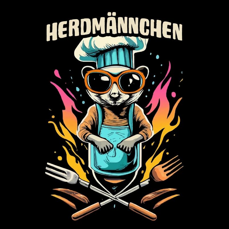 Herdmännchen Koch T-Shirt – Spaß in der Küche
