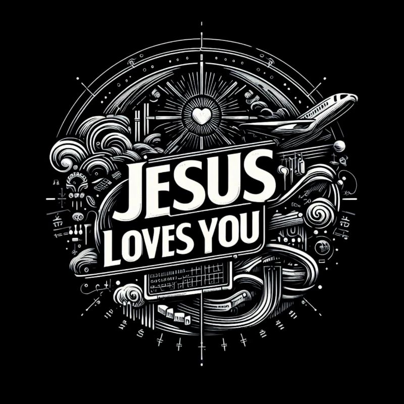 Jésus t’aime – Conception de cercles
