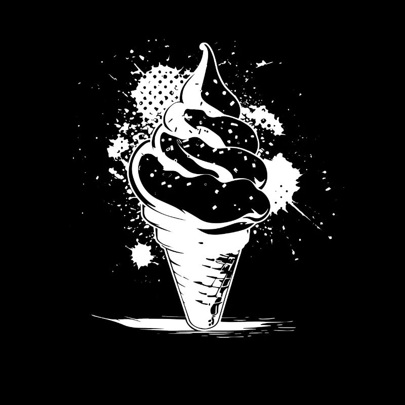 Cornet de crème glacée Dessin
