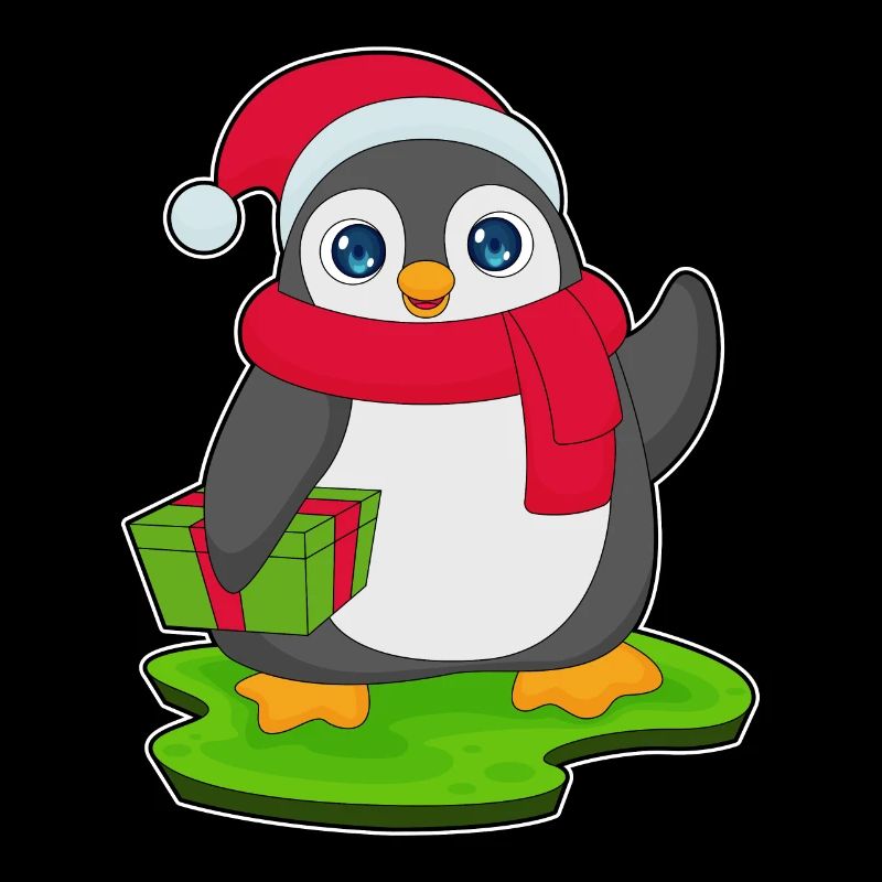 Écharpe de Noël Pingouin