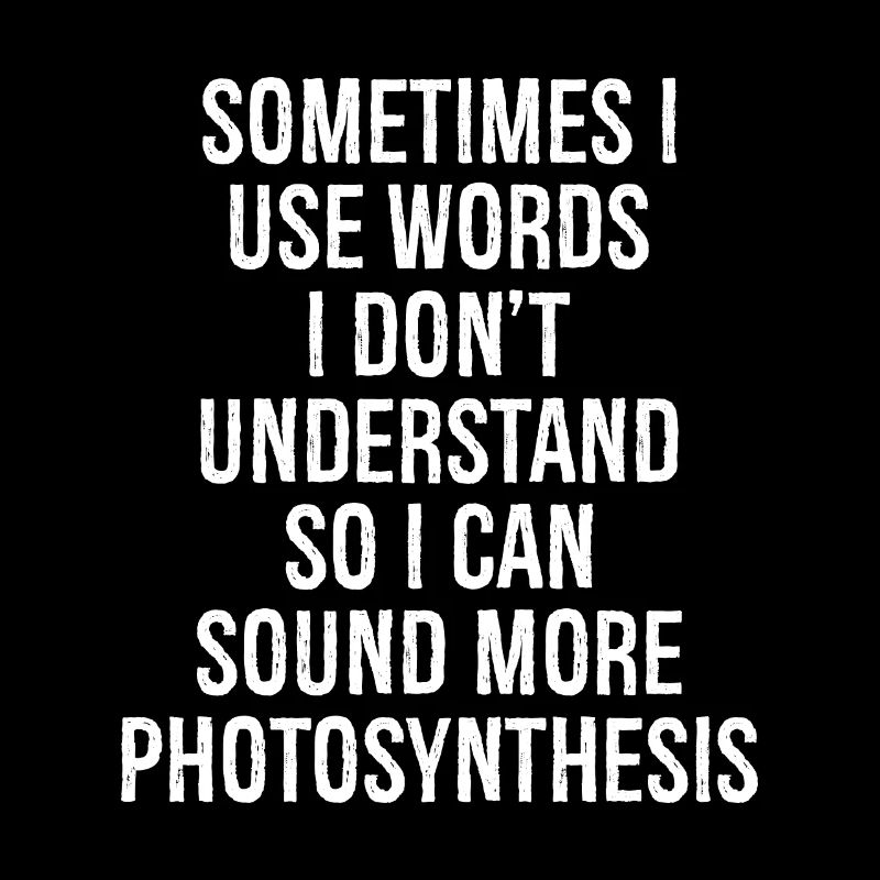 parfois j’utilise des mots que je ne comprends pas