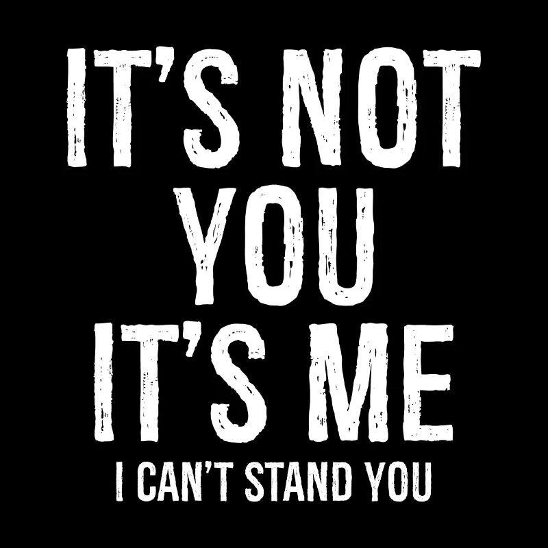 Ce n’est pas toi C’est moi Je ne te supporte pas drôle