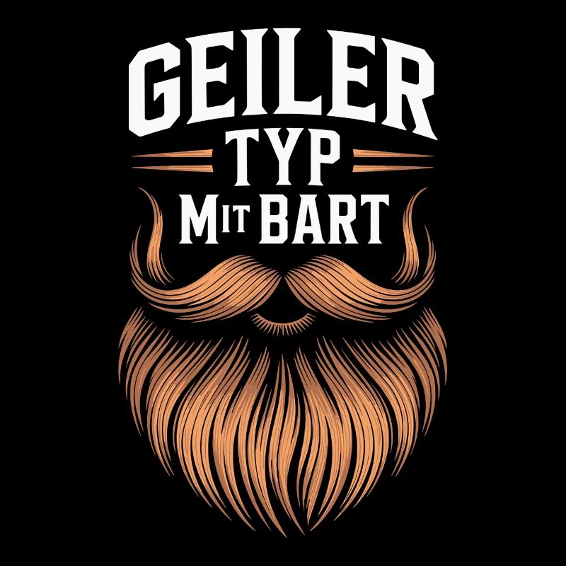 Geiler Typ Mit Bart Bartträger Barbier Vollbart