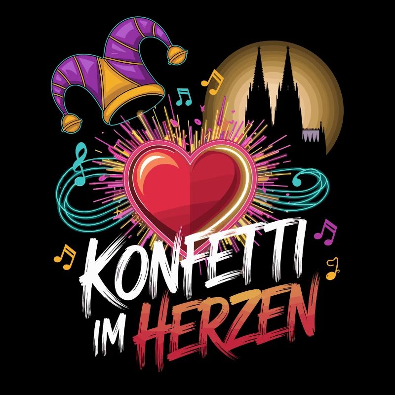 Köln Konfetti Im Herzen Karneval Herz Kölner Köln