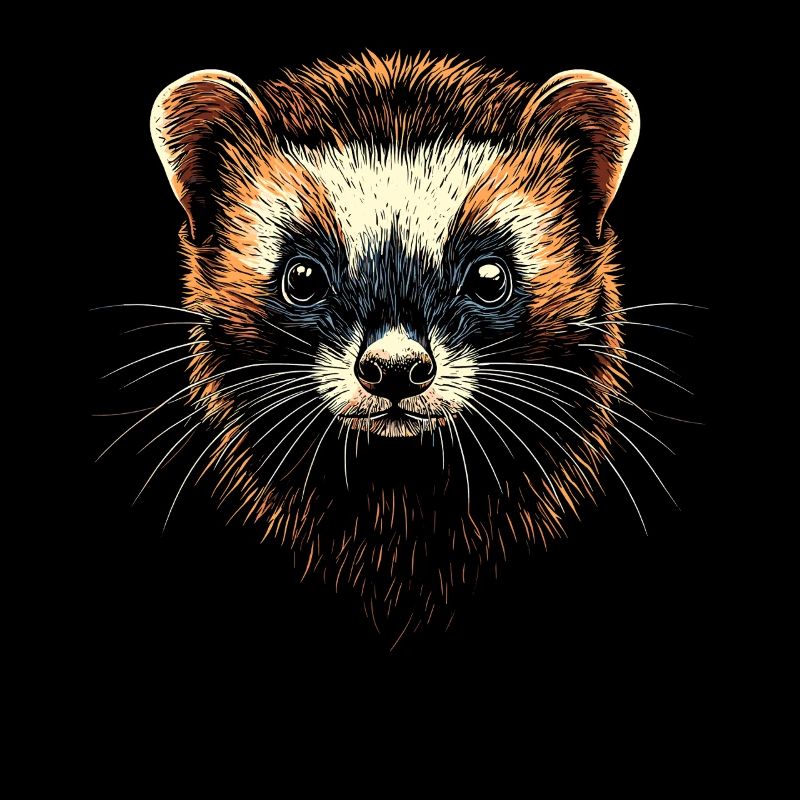Ferret Ferret Polecat Marten Weasel Cute Ferret