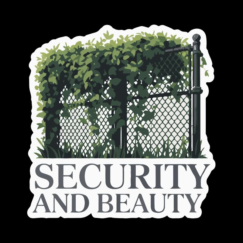 Conception de clôture de jardin surveillée