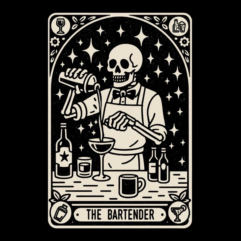Barkeeper Barmann The Bartender Tarot Cocktail