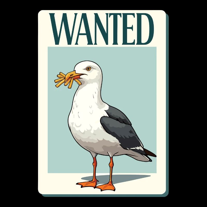 Wanted Möwe Mit Pommes