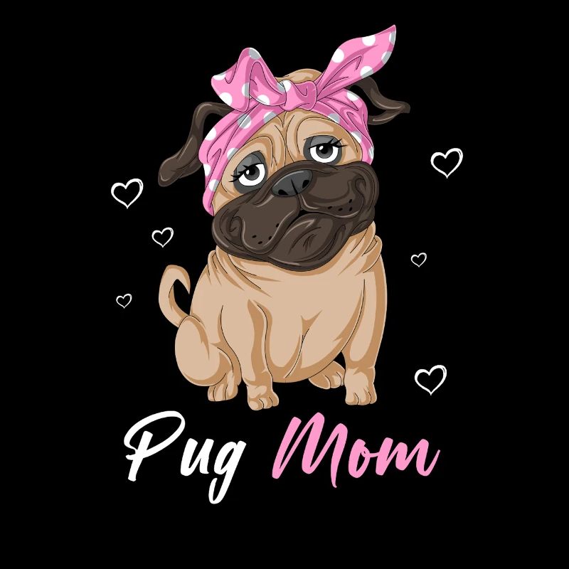 Mops Mama Muttertag T-Shirt