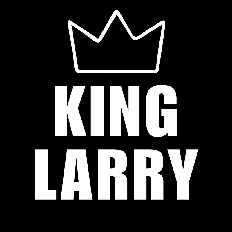 Larry Name mit Buchstabe L - King Crown Hemd