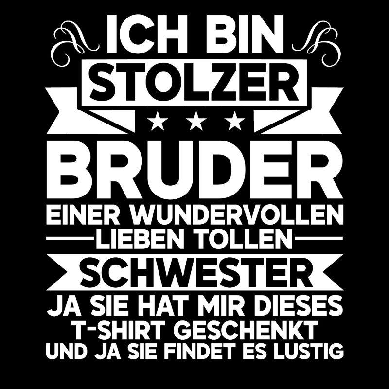 Stolzer Bruder Einer Wundervollen Schwester