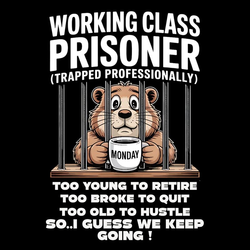 Monday Trapped Work Funny Work Outfit