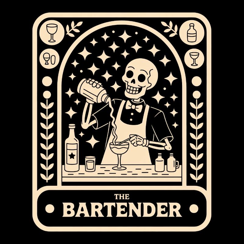 Bartender Barman The Bartender Tarot Cocktail