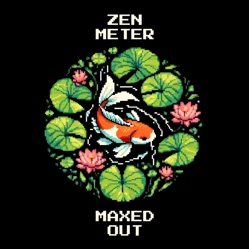 Zen-Meter Full | Koi, garden pond, meditation