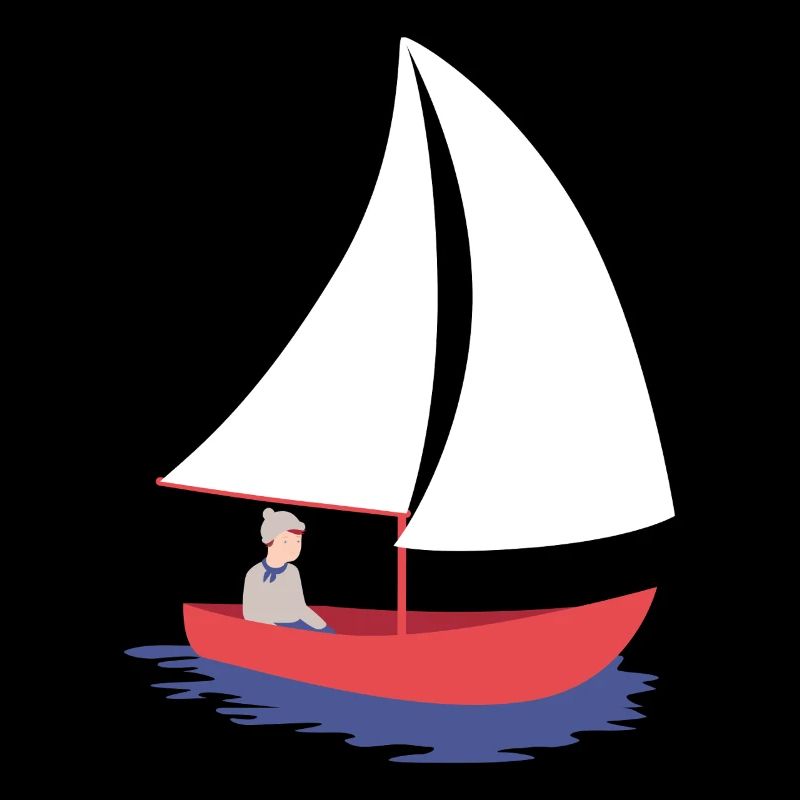 Nautic Design Segelboot Serenity in rotem Rumpf