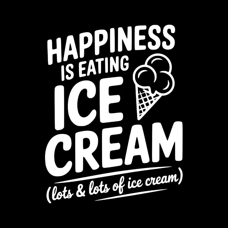 Le bonheur, c'est de manger de la crème