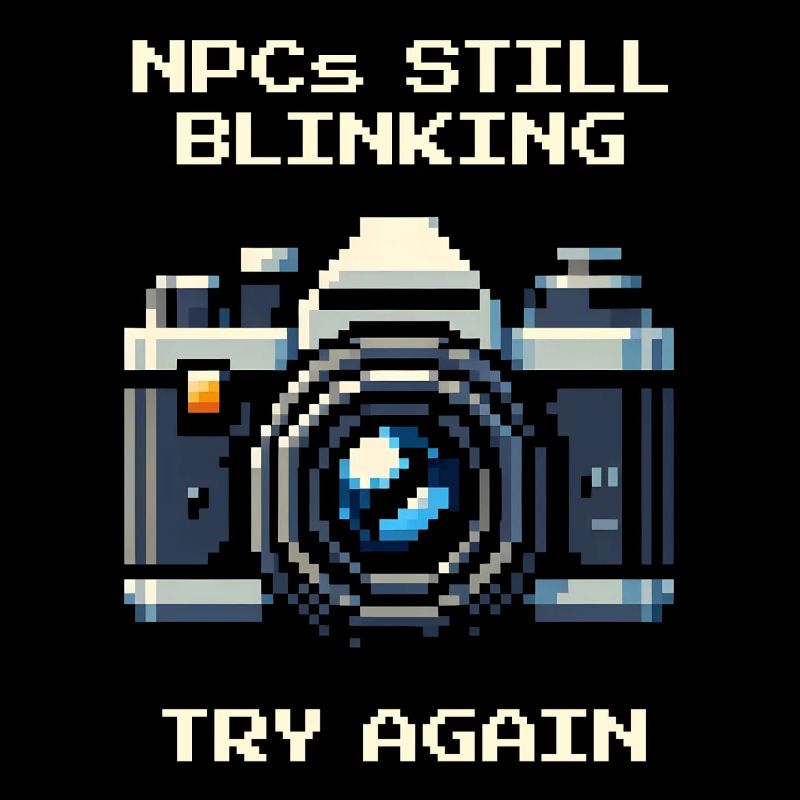 NPC is still blinking | Try again, portrait