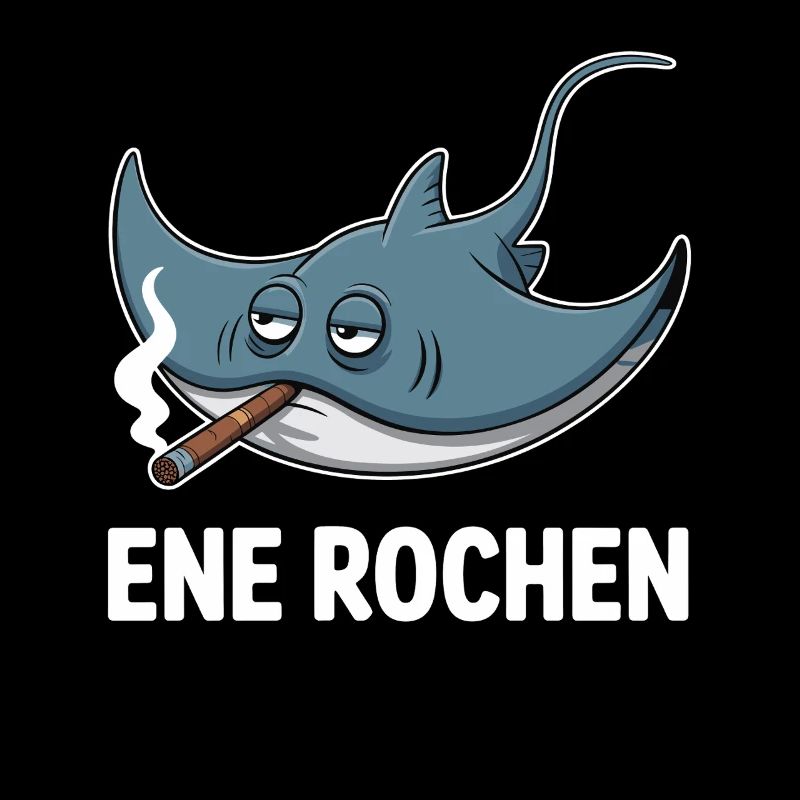 Ene Rochen Raucher Spruch Zigarette Kippe Rauchen
