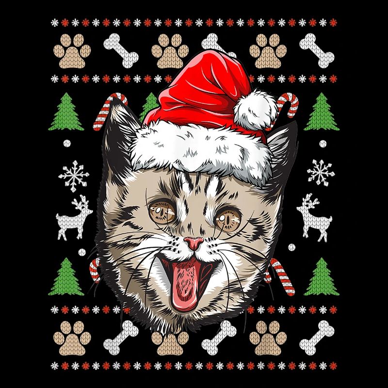 Pull Moche de Noël Chat Mignon idée Cadeau Joyeux