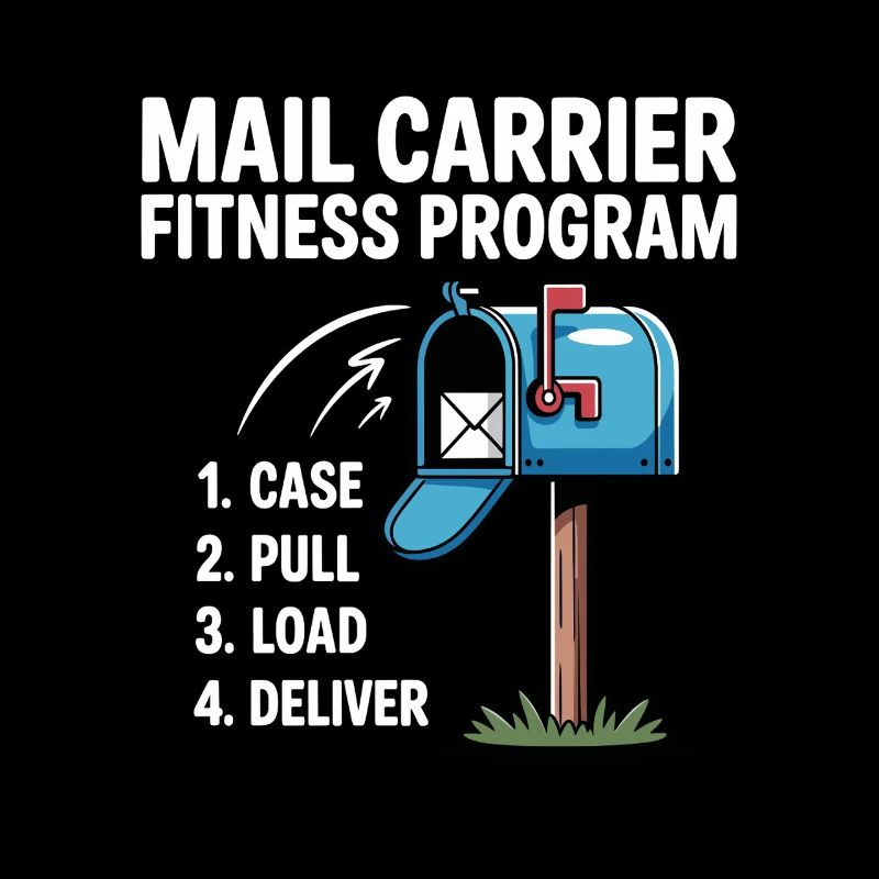 Funny Mail Carrier Mailman I Fitness Programm Post