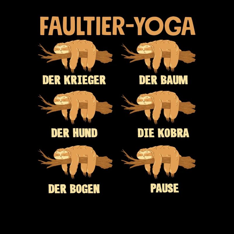 Faultier Yoga Routine Sport Geschenk