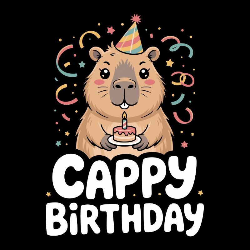 Capybara Geburtstag Cappy Birthday Lustiges Capy