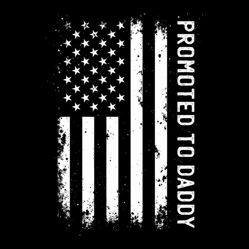Promoted To Daddy US Flagge Stolzer Vater