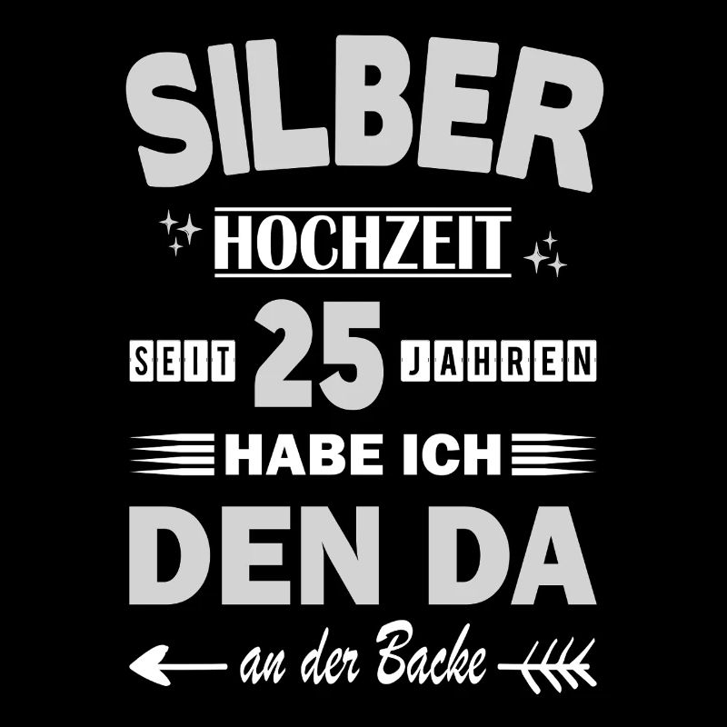 Silberhochzeit 25 Hochzeitstag Jahrestag Ehemann