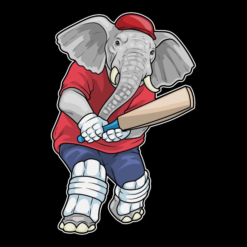 Sports de battes de cricket de cricket d’éléphant