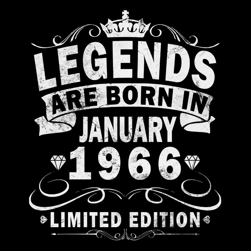 Januar 1966 Vintage-Retro-Geburtstagsgeschenk