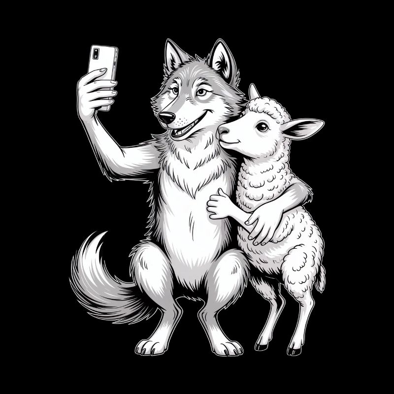 Wolf und Schaf 