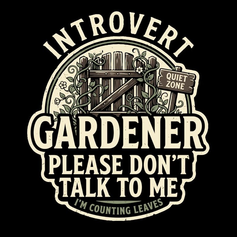 Introvert Gärtner Bitte Nicht Ansprechen
