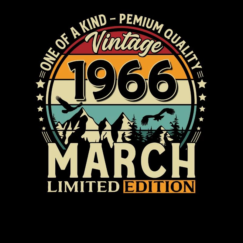 60-årsdag gave mann vintage mars 1966