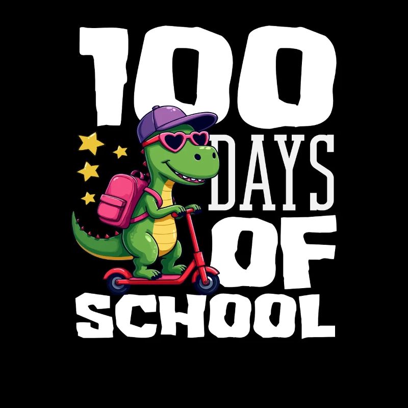 100 Tage Schule Dinosaurier Roller
