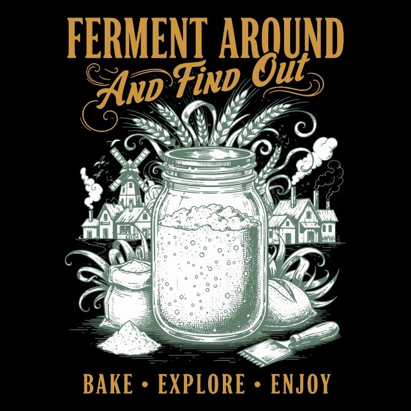 Fermentation au levain autour et découvrez la cuisson du pain