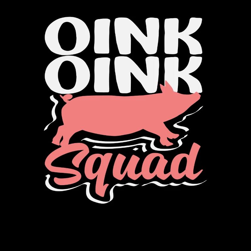 Oink Oink Squad Schwein Silhouette Team Crew