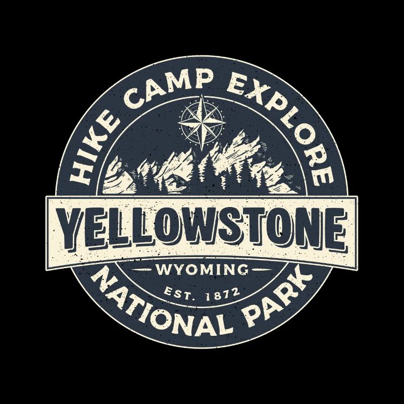 Wandercamp Erkunden Sie den Yellowstone-Nationalpark