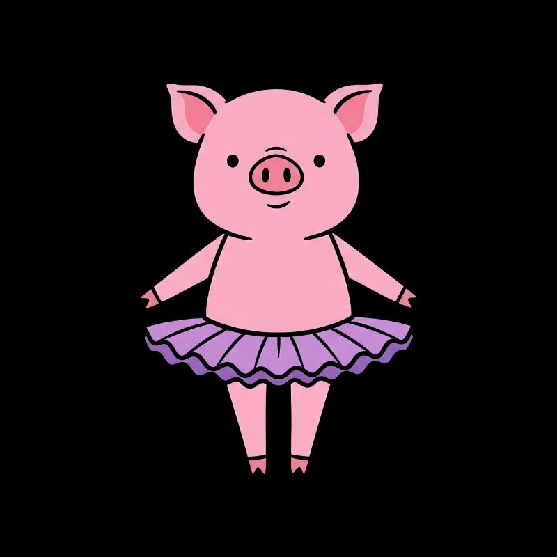 Petit cochon mignon en tutu