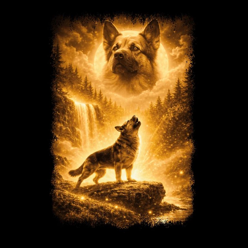German Shepherd, Moon