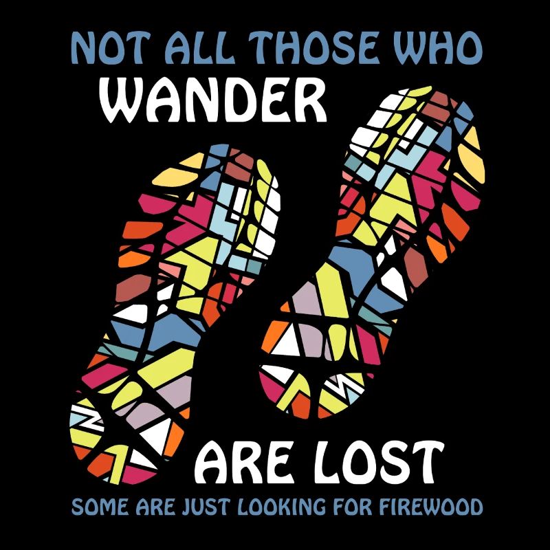 Colorful Footprints Wanderer Tee