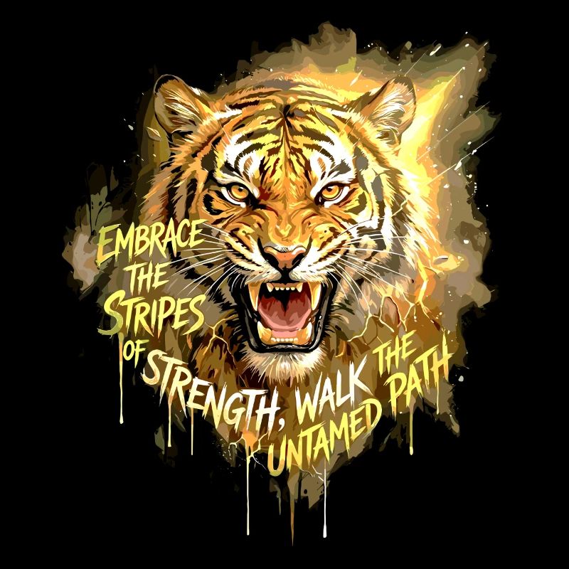 Citation de la Force du Tigre sur le Chemin Indompté