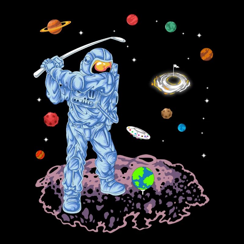 Astronaut Space Golf Shirt