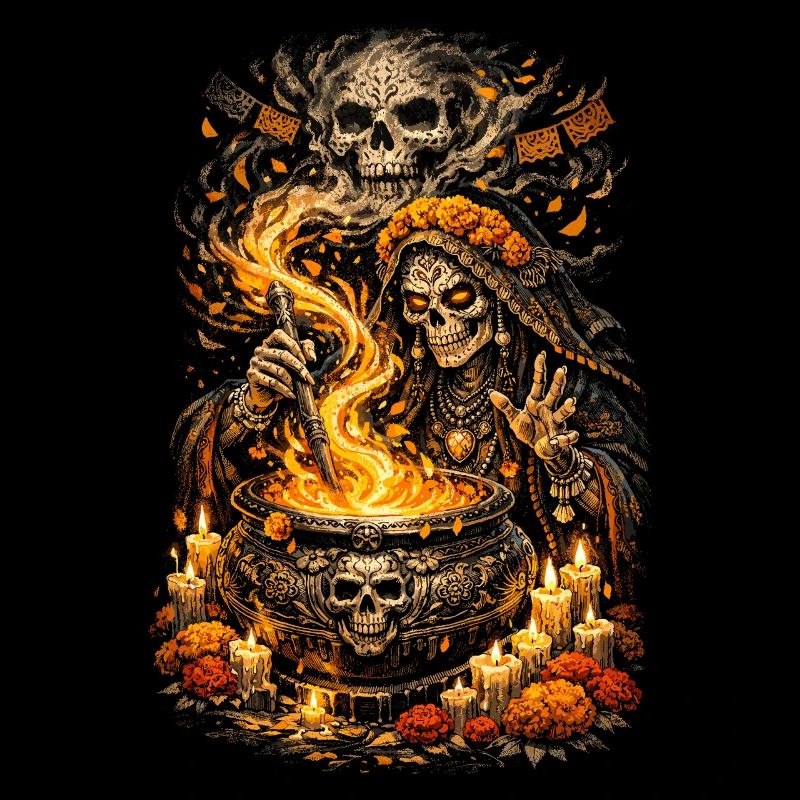 Dia de los Muertos Witch