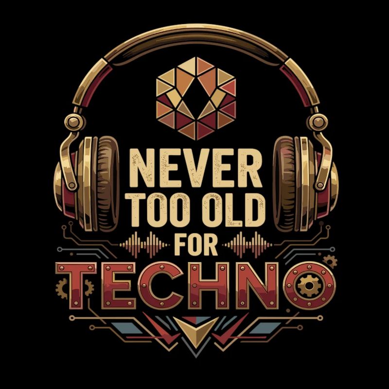 Never Too Old For Techno DJ Rave