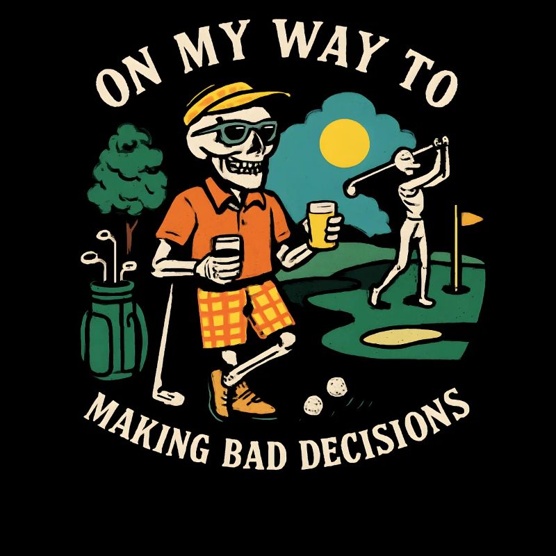 L’humour de golf en route vers de mauvaises décisions