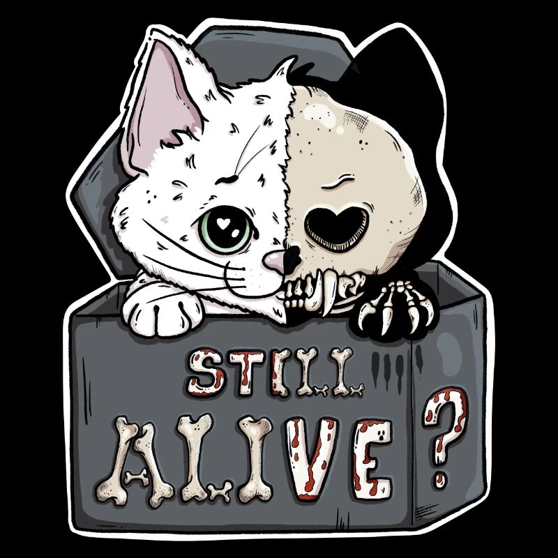 Le chat de Schrödinger – Toujours vivant Halloween