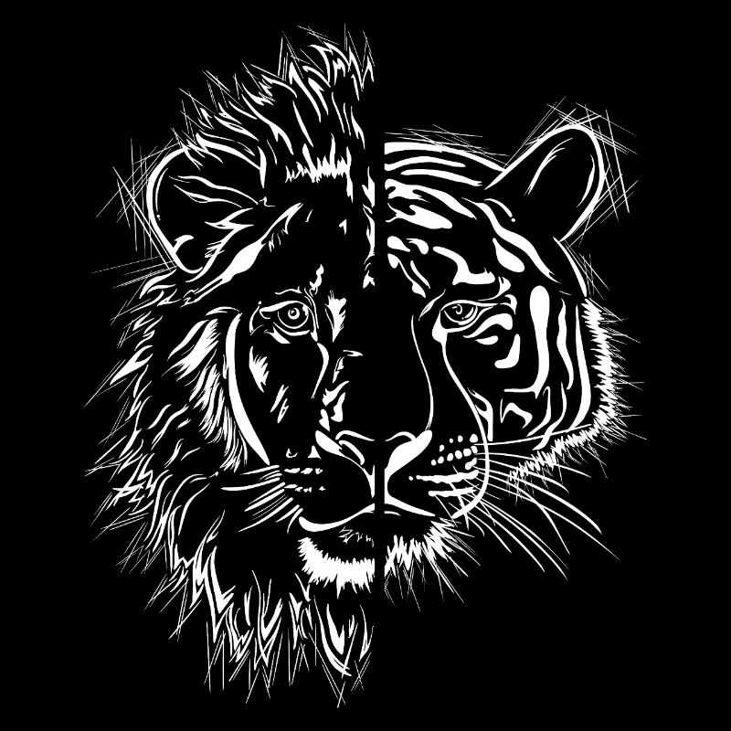 halb Löwe halb Tiger