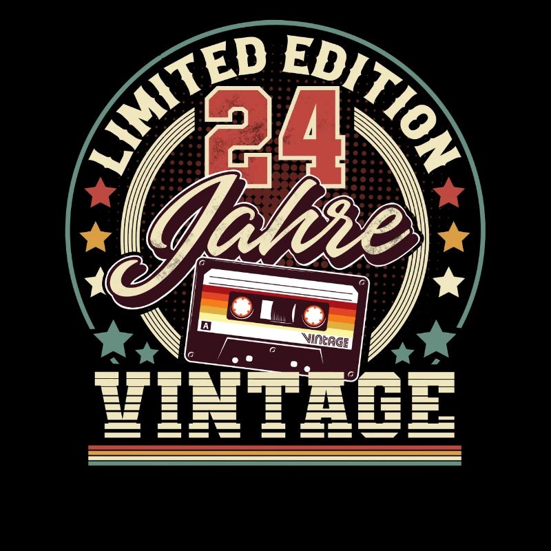 24. Geburtstag Vintage kassette